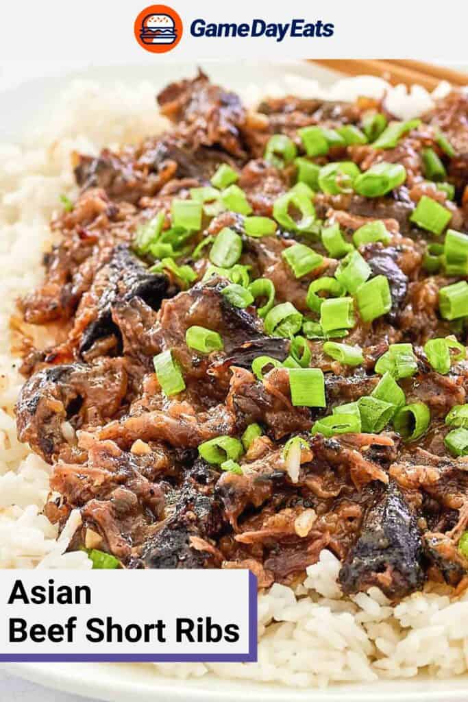 closeup of Asian beef on top of white rice.