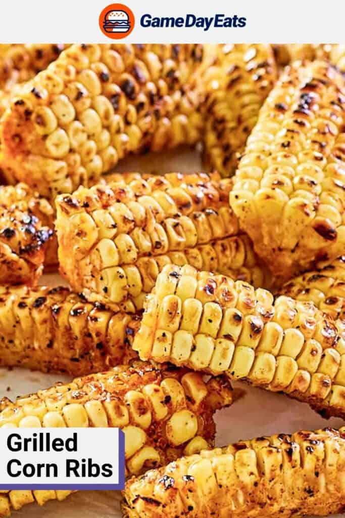 A pile of grilled corn ribs.