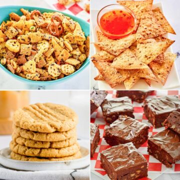 Four different tailgate snacks that travel well.